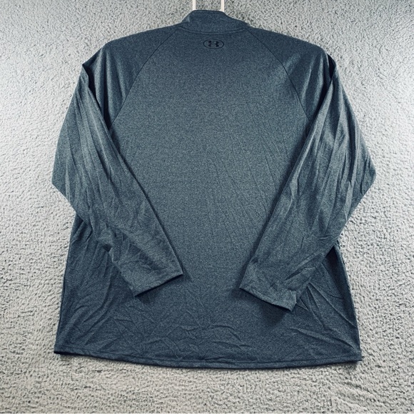 Under Armour Men's 1/2 Zip Long Sleeve Sweatshirt Loose Heatgear Gray‎ XXL - Picture 2 of 10